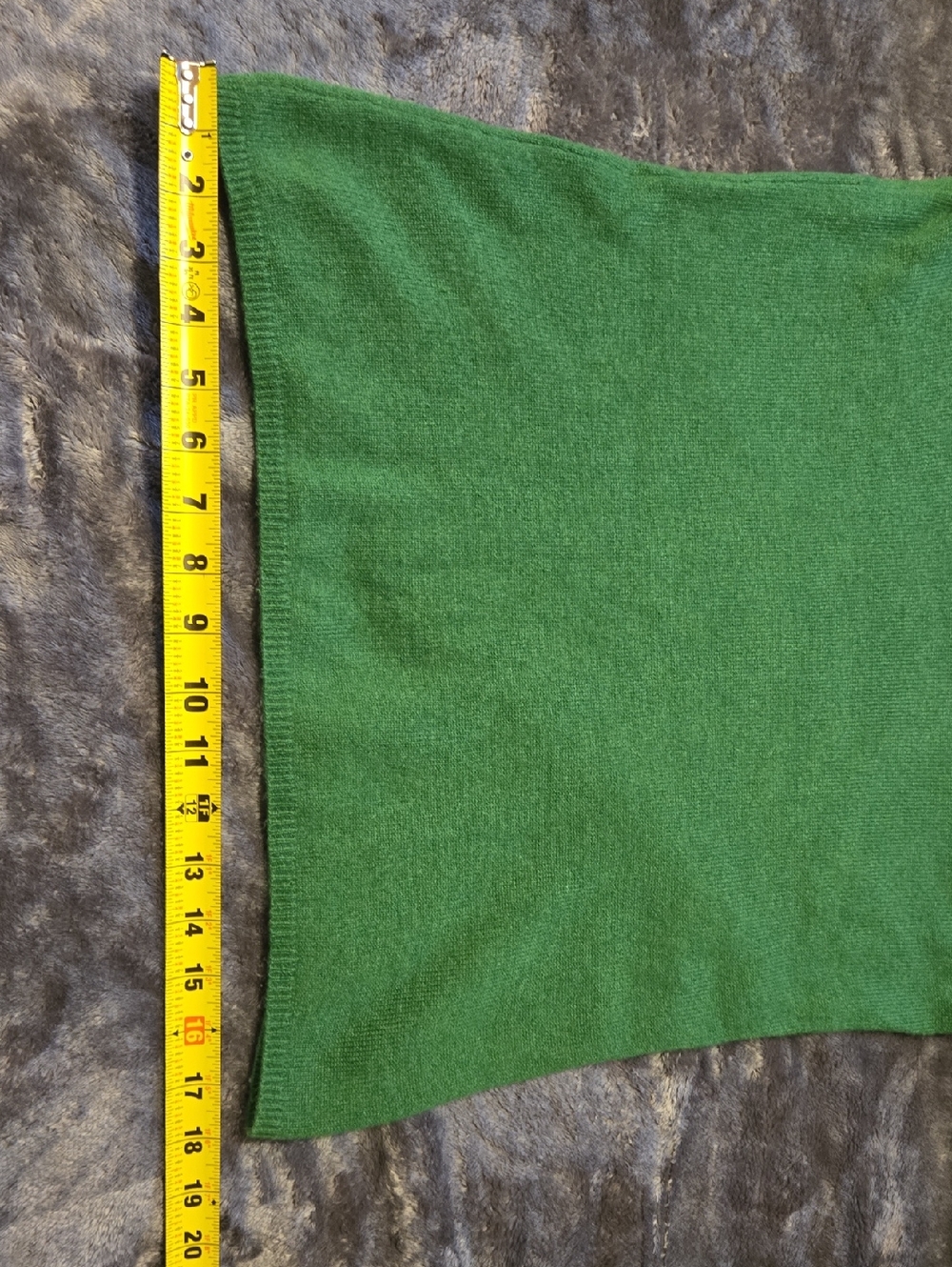 Cashmere Green Sweater 2 Ply Great Condition - Picture 9 of 10